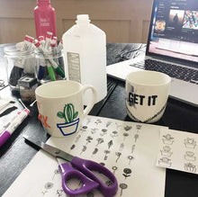 Social Crafts DIY Craft Kits - Diane Kazer's Morning Mantra Mugs