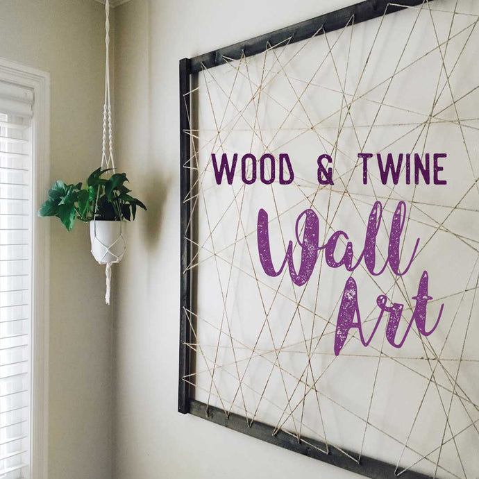 WOOD AND TWINE WALL ART