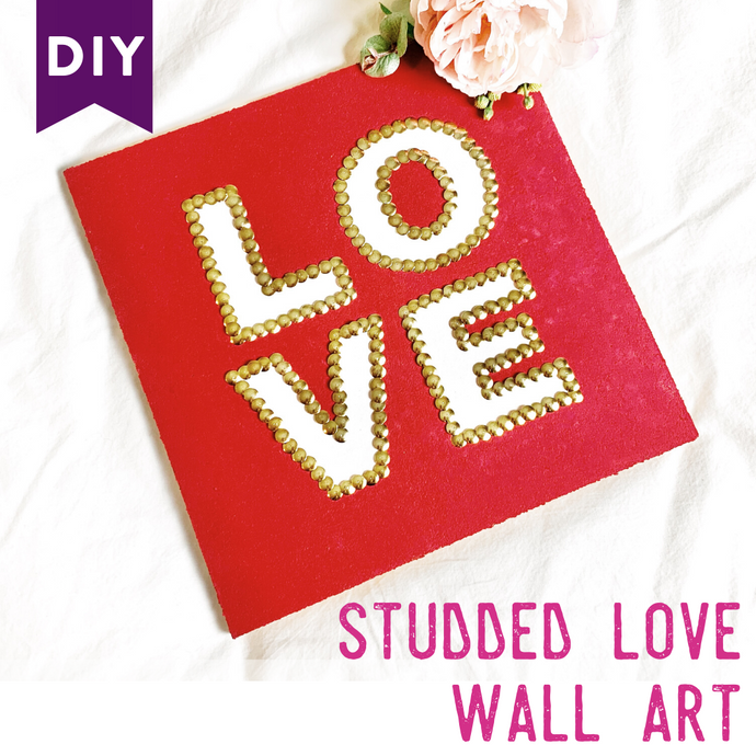 Thumbtack Art Decor - DIY LOVE Craft