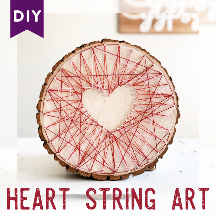 Heart String Art DIY - Valentine's Day Craft Idea