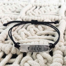 Personalized Hand-Stamped Cord Bracelet