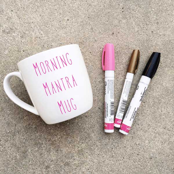 Social Crafts DIY Craft Kits - Diane Kazer's Morning Mantra Mugs