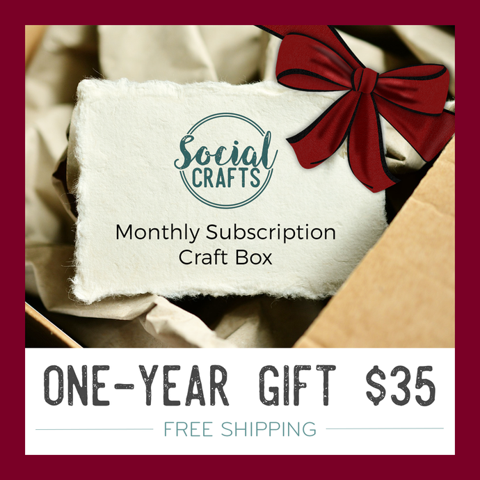 GIFT: ONE YEAR (6 bi-monthly craft boxes)