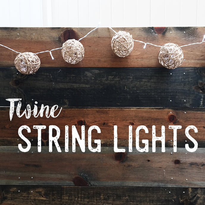DIY Twine String Lights